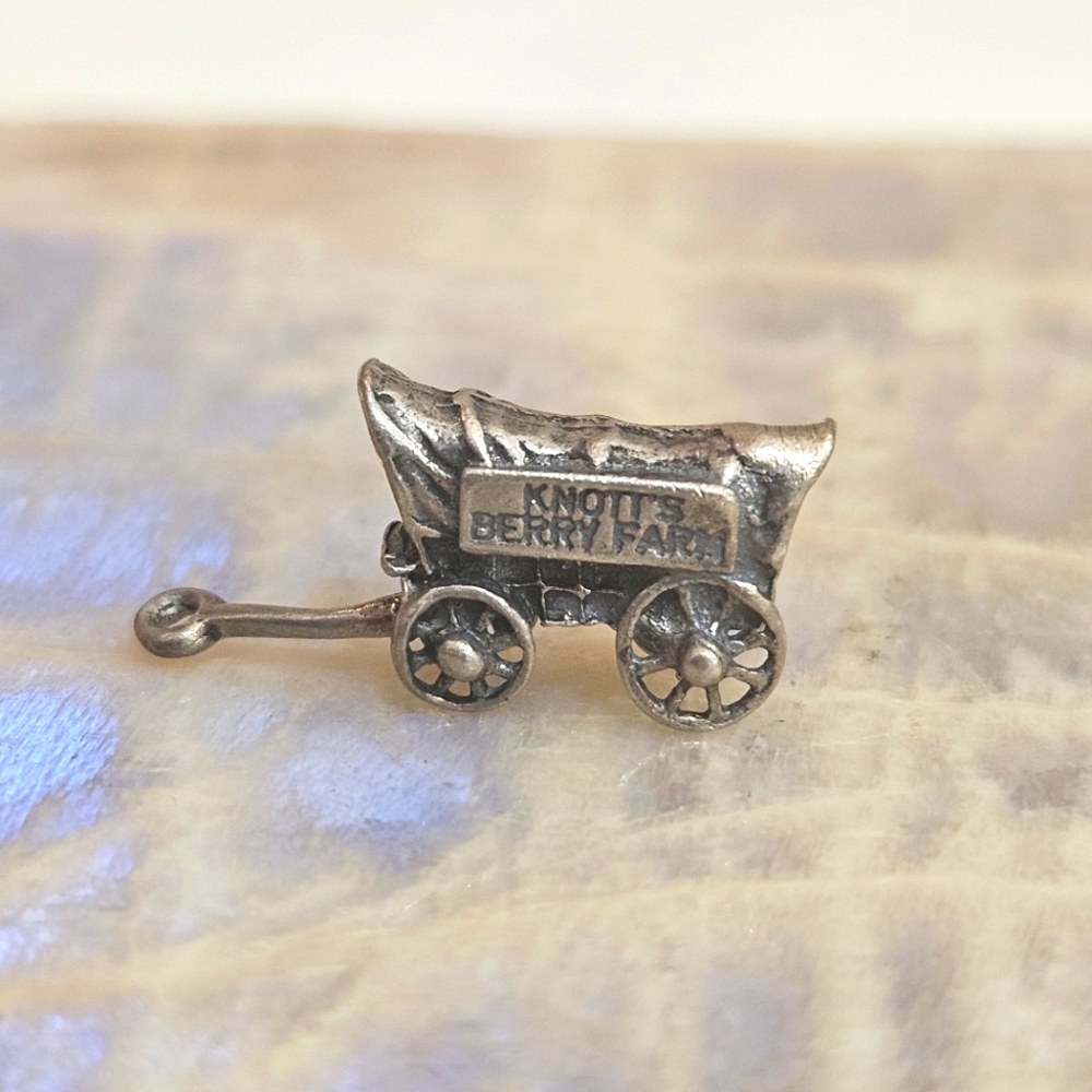 Knotts Berry Farm Sterling Silver Covered Wagon Charm